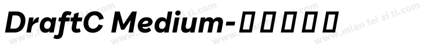 DraftC Medium字体转换
